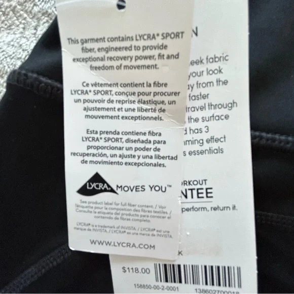 NWT Athleta black/multi Aurora Precision 7/8 tight compression legging Size XS - Picture 5 of 11